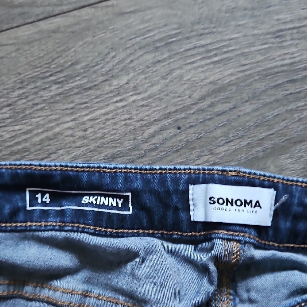 Sonoma Blue Skinny Pants - Picture 2 of 3